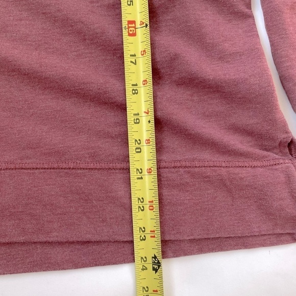 Garnet Hill Women's Dusty Red Favorite High-Low Hoodie Size Small - Picture 9 of 9